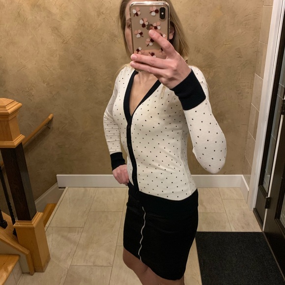 French connection Polka Dot Cardigan - Picture 4 of 6